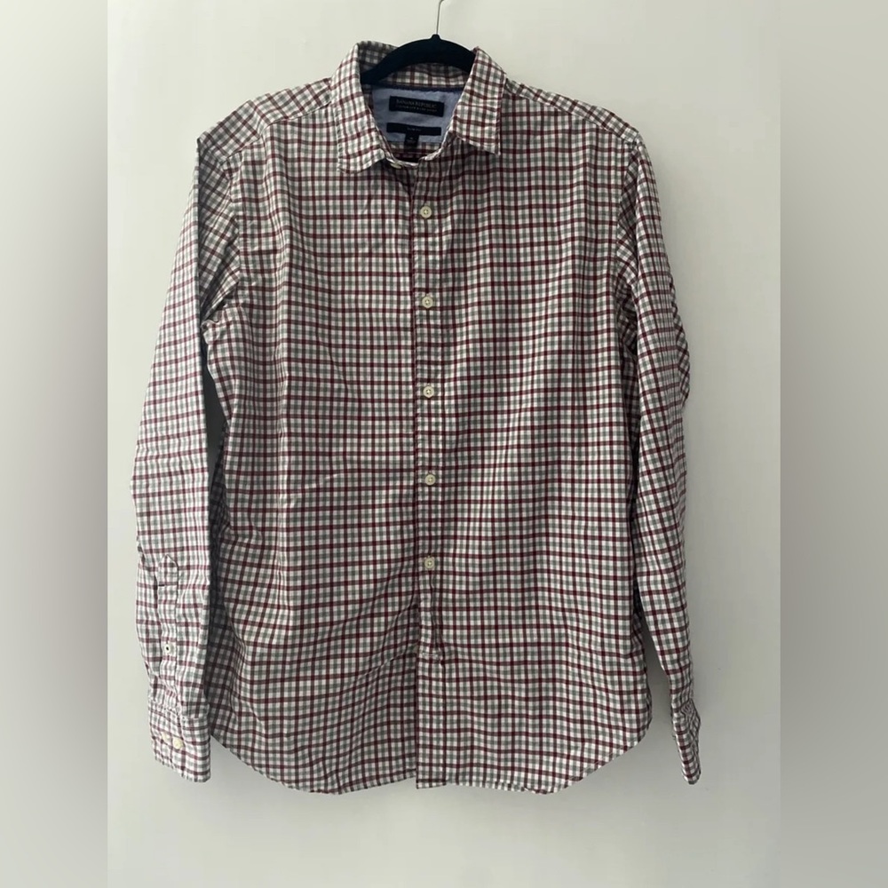 Banana Republic Slim Fit Long Sleeve Men's Shirt Size M